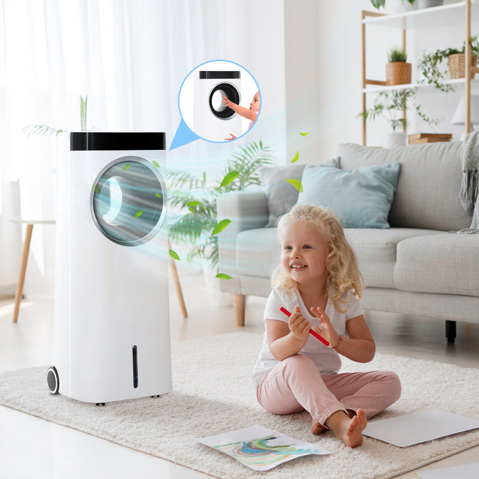Bladeless 4-in-1 Portable Air Cooler with Humidifier Remote and Timer by HOMCOM
