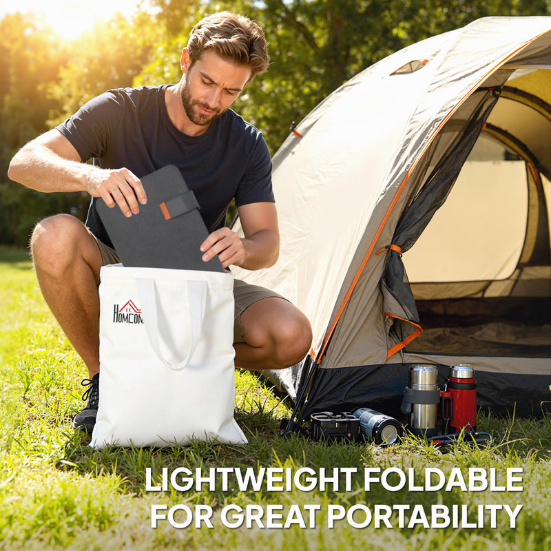 36W Foldable Portable Solar Charger With USB Ports Ideal For Camping and Outdoor Use Black AOSOM