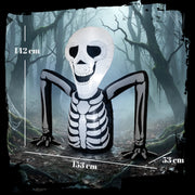 Dimension diagram showing the Outsunny skeleton at 142 cm tall, 153 cm by 53 cm footprint