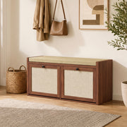 Dimensions overview of the shoe storage bench