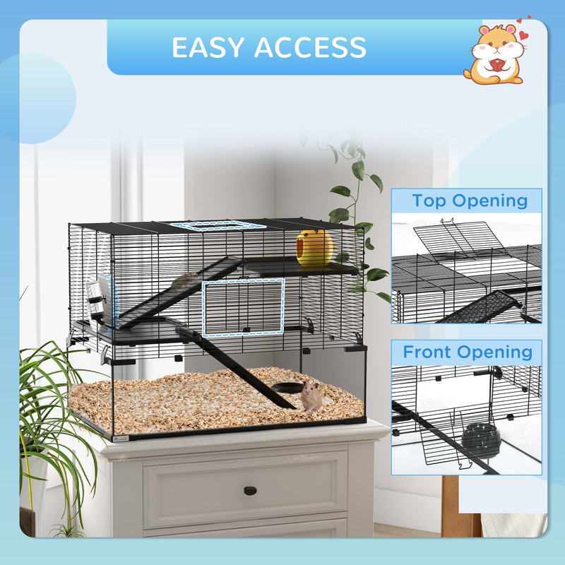 Feature panel showing the top-opening and front-opening doors for easy access
