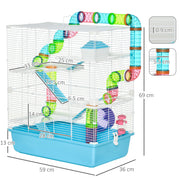 Close-up of the hamster cage's starter accessories