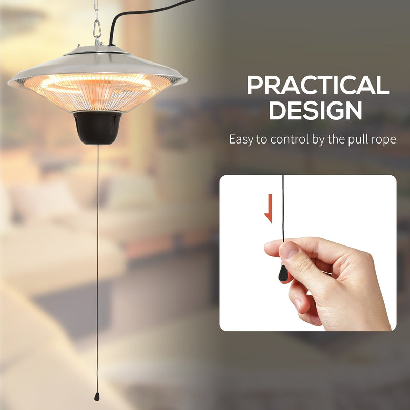 Practical design panel with a close-up of a hand pulling the pull rope switch