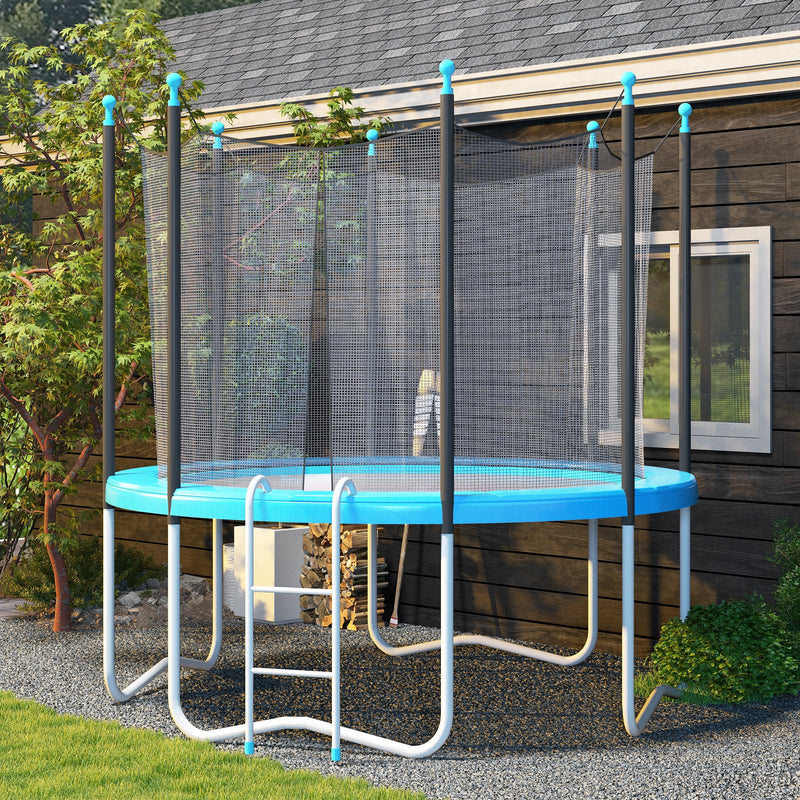 Trampoline Safety Pad for 12ft Round Trampolines Cushioned Edge Protection Light Blue AOSOM