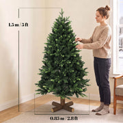 Dimensions diagram of the 5ft tree showing 1.5 m height and 0.85 m width