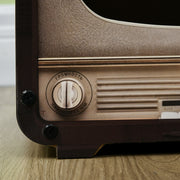 2 in 1 Cat Scratching House with TV Shape Design and Catnip for Indoor Use, Brown