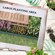 Galvanised Steel Raised Garden Bed 60 x 240cm With Open Bottom For Easy Drainage AOSOM