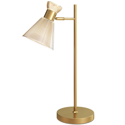 Modern Bedside Table Lamp With Adjustable Flower Head Ideal For Bedrooms And Studies Gold Tone