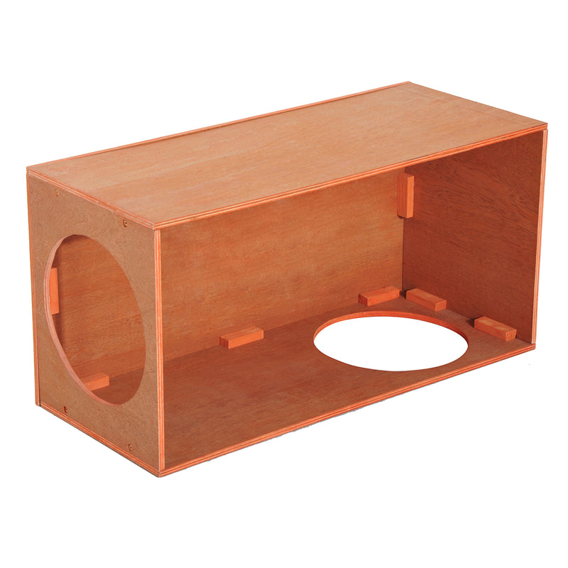 Outdoor Rabbit Shelter and Indoor Cat Tunnel Hideaway With Waterproof Roof, Grey AOSOM