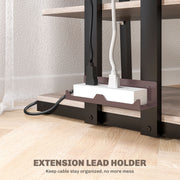 HiFi Stand with Four Open Storage Shelves Ideal for Media and Equipment Organisation Grey