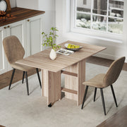 HOMCOM dining table shown folded down to save space