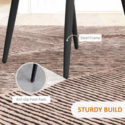 HOMCOM dining chair dimensions diagram