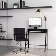 Image of a Black Desk and Chair Set For Home Office.