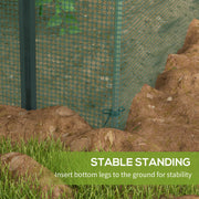 Large Mini Polytunnel Greenhouse 240 x 120cm Portable Growhouse by Outsunny