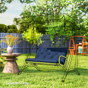 Outdoor Bench Cushion for Two Seater Benches and Swing Chairs Splash Resistant Dark Blue Outsunny