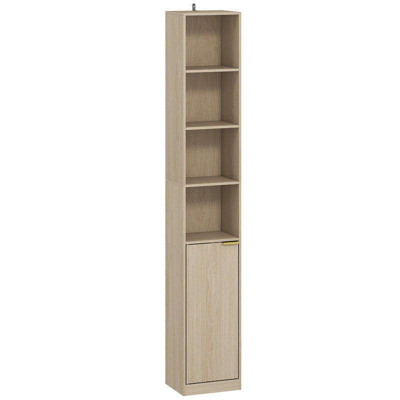 Corner Bookcase Oak Wood Effect - image 1
