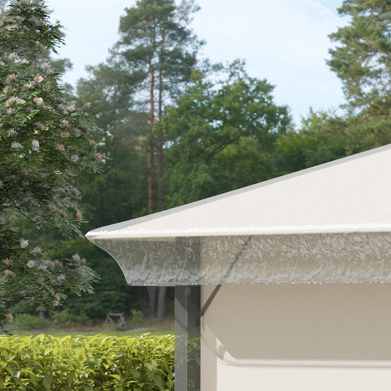 Waterproof 3 x 3m Gazebo Canopy Cover Ideal for Outdoor Events and Garden Use Grey AOSOM