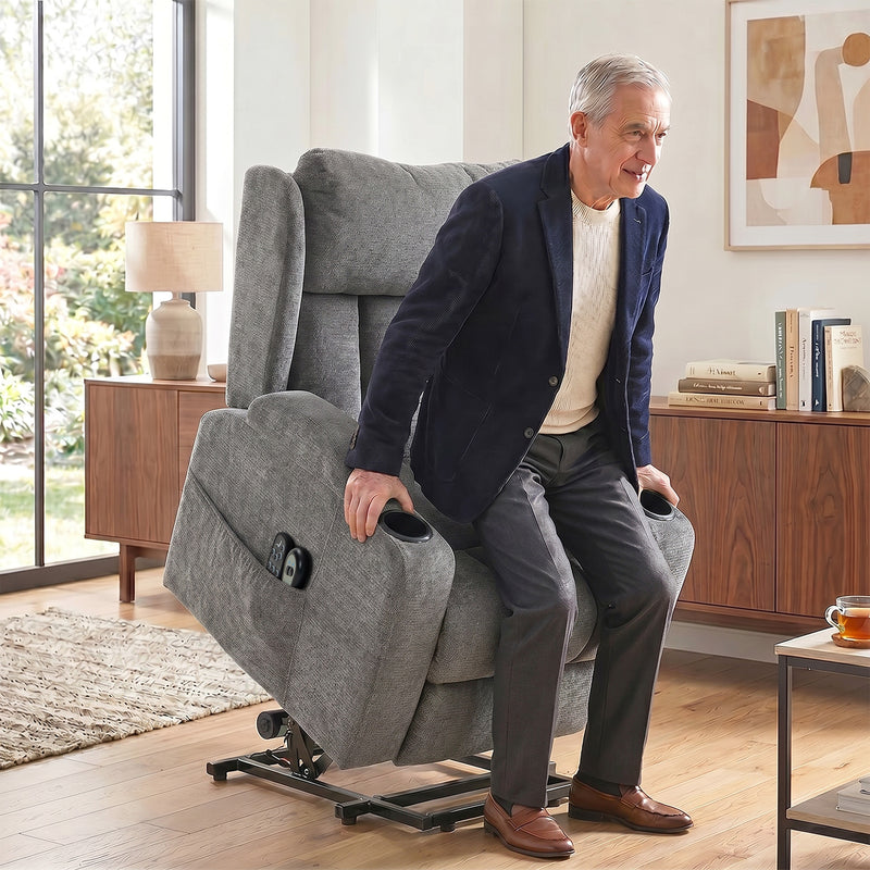 Power Lift Recliner Chair with Massage and Heat for Easy Standing and Daily Comfort