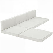 Garden Cushion Set for Comfortable Outdoor Seating with Easy Care Cream Outsunny