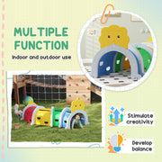 Kids Play Tunnel Lion Design for Indoor and Outdoor Crawl and Climb Ages 3-6 by AIYAPLAY Aiyaplay