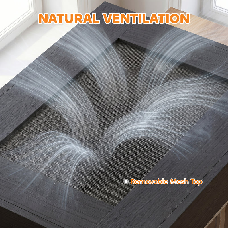Reptile Vivarium with Clear Glass Front for Easy Viewing and Humidity Control Black