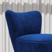 Dark Blue Velvet Feel Tub Accent Chair Stylish and Comfortable Seating by HOMCOM