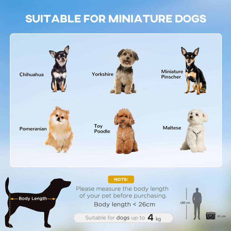 Black Folding Fabric Soft Pet Crate 46L x 36W x 41H cm by Pawhut