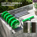 Rolling Lawn Aerator Manual Grass Spike Roller with Detachable Handle by Outsunny