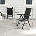 Set of 2 Folding Aluminium Camping Chairs with Breathable Mesh Back and Armrests by Outsunny