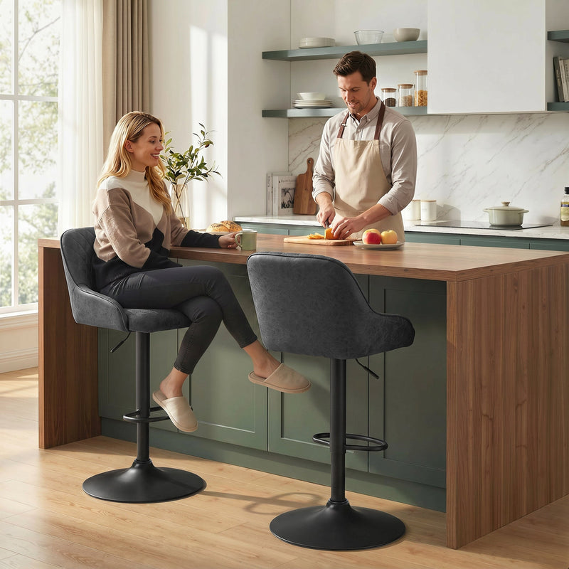 Adjustable bar stools - Black