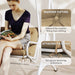 Khaki Three Seater Bench Cushion Weather Resistant Outdoor Pad by Outsunny