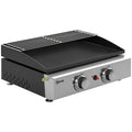Portable Gas BBQ with 2 Cooking Zones and Warming Rack for Easy Outdoor Meals Black Outsunny