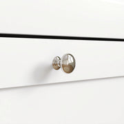 White Narrow Shoe Cabinet with Flip Drawers and Adjustable Shelves for Hallway Storage AOSOM
