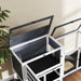 Wooden Rabbit Hutch with Run 2 Tier Guinea Pig Cage on Wheels 3 Trays 2 Openable Tops by PawHut