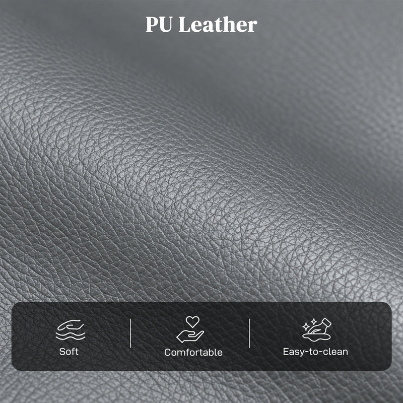 Electric Riser Recliner Chair Grey - PU leather texture