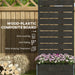 Black Garden Planter Box with Back Trellis 34 x 69.5cm by Outsunny