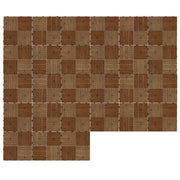 27 Piece Wooden Decking Tiles Set Anti Slip Interlocking Outdoor Flooring Brown AOSOM