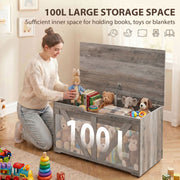 Storage bench 100L - Grey