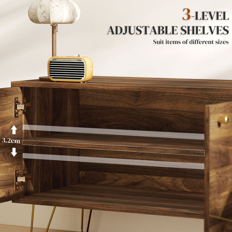 Modern 130cm TV Stand Cabinet for up to 60 Inch TV with Adjustable Shelves by HOMCOM