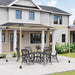 DIY Pergola Kit with 3-Way Corner Brackets and Post Base for 4x4 Timber Includes Screws by Outsunny