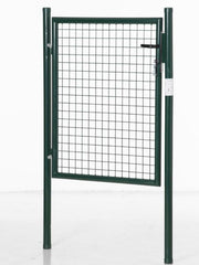 Garden Gate with Lock for Secure and Private Outdoor Entrance Steel Green Outsunny