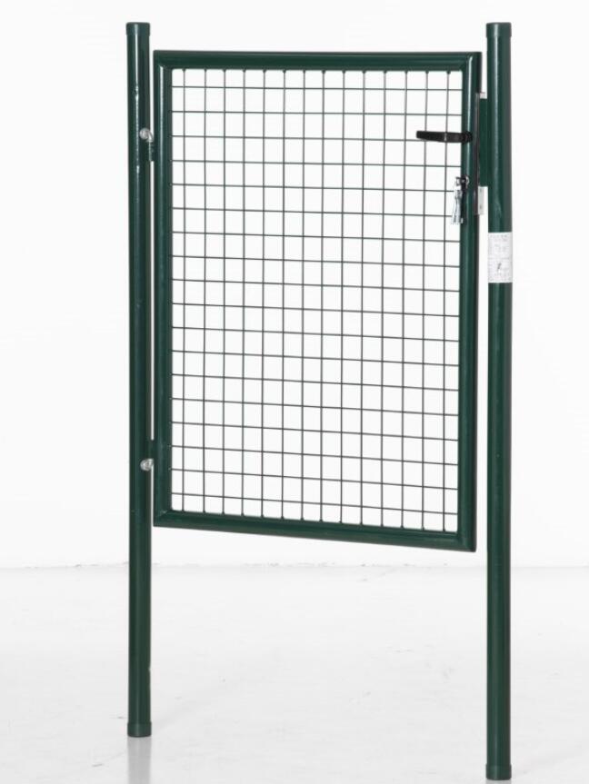 Garden Gate with Lock for Secure and Private Outdoor Entrance Steel Green Outsunny