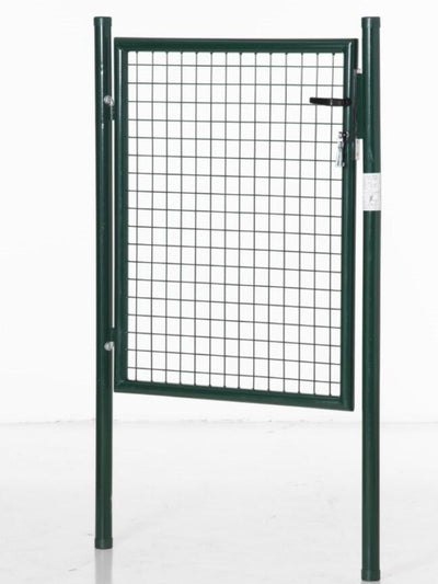 Garden Gate with Lock for Secure and Private Outdoor Entrance Steel Green Outsunny