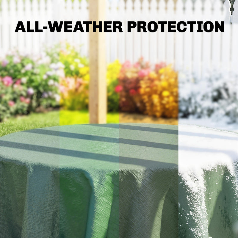 Waterproof Tarpaulin Cover for Outdoor Furniture and Cars Large 6 x 4 m Green