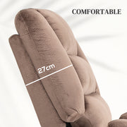 Electric Recliner Massage Armchair with Remote and Lift Assist for Comfort, Brown