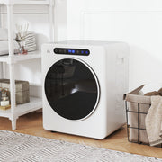 4kg Vented Tumble Dryer 1000W Compact Freestanding with Timer and 6 Heat Settings White by HOMCOM AOSOM