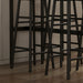 5 Piece Industrial Bar Table Set with 4 Stools, Rustic Brown by HOMCOM