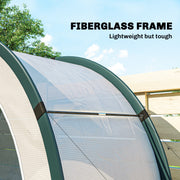 Portable Foldable Mini Greenhouse with Zipped Door Ideal for Gardens and Patios Green AOSOM