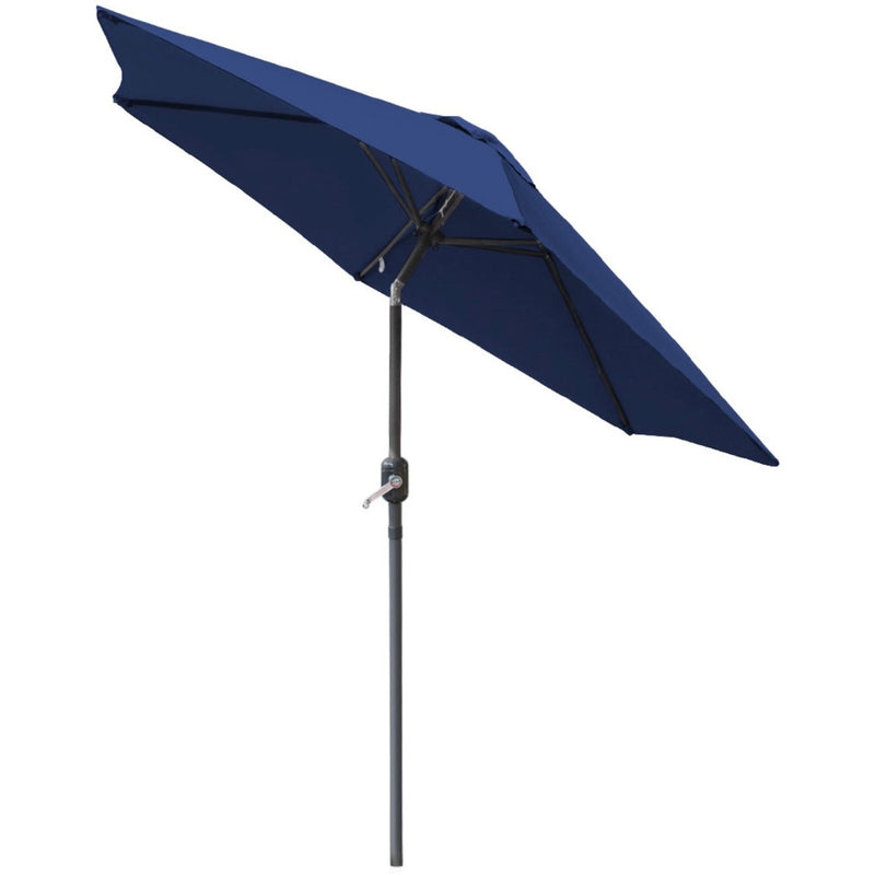 2.7m Garden Parasol Patio Umbrella Market Table Umbrella With Tilt & Crank Handle