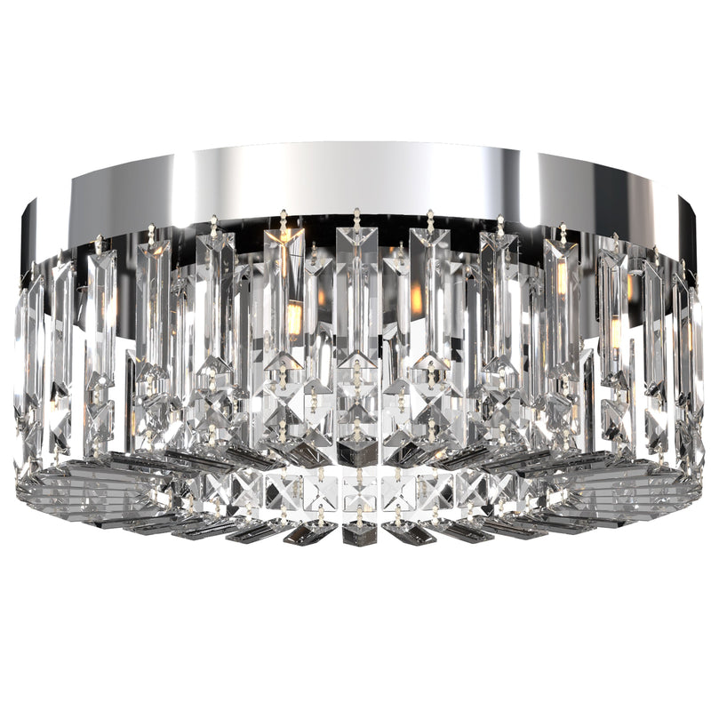 Crystal Ceiling Light for Bright Even Living Room Lighting Easy Clean